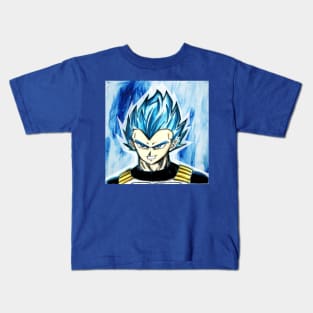 vegeta the super saiyan god in blue in dragonball Kids T-Shirt